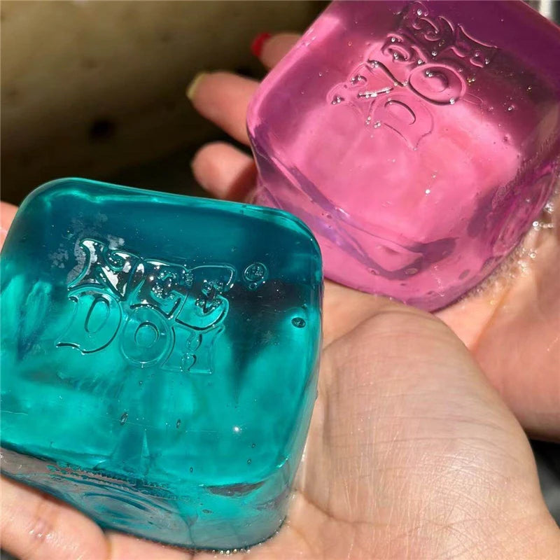 NeeDoh Nice Cube Squishy Stress Soft Stretchy Sensory Fidget Toy for Anxiety Relief ADHD Focus Stress Relief for Adults Kids