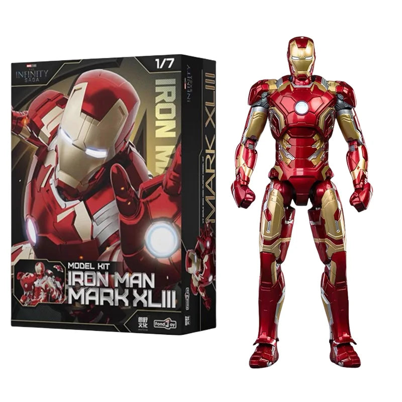 Original FondJoy Iron Man Tony Stark Legend MK42 MK43 MK50 MK6 DIY building block Toys  Action Figure Collection Anime Model