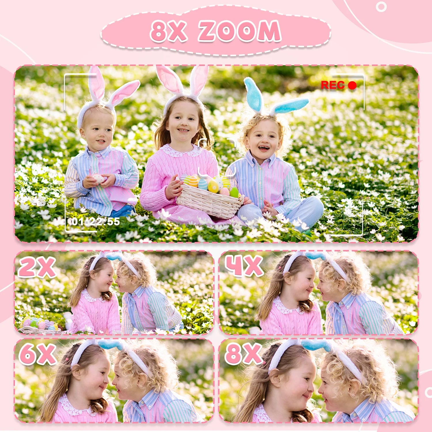 Capture every moment with this 1080P HD children’s digital video camera—featuring a 2.0-inch screen, perfect for toddlers to explore photography and video!