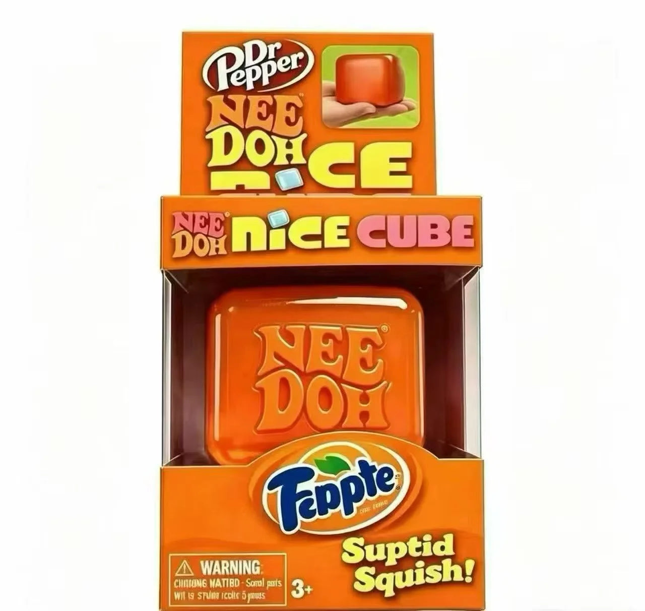 Schylling Needoh Nice Cube Sensory Nice-Sicle Stress Relief Squishy Cube Anti-Anxiety Squeeze Object For Focus ADHD Population