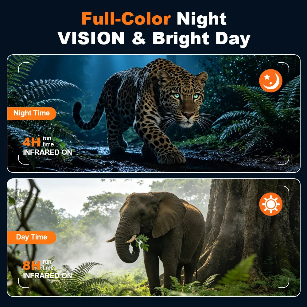 V6 PRO IR 4K Night Vision Binoculars Goggles 8X Digital Zoom 300M Full Darkness Photo & Video Telescope for Hunting Rangefinder
