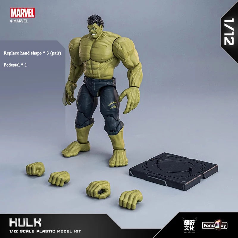 Original Fondjoy Marve Figures Hulk Thanos Captain America Spider-Man Thor Iron Man Cool Boy Toys Custom Models Dolls Kids Gifts