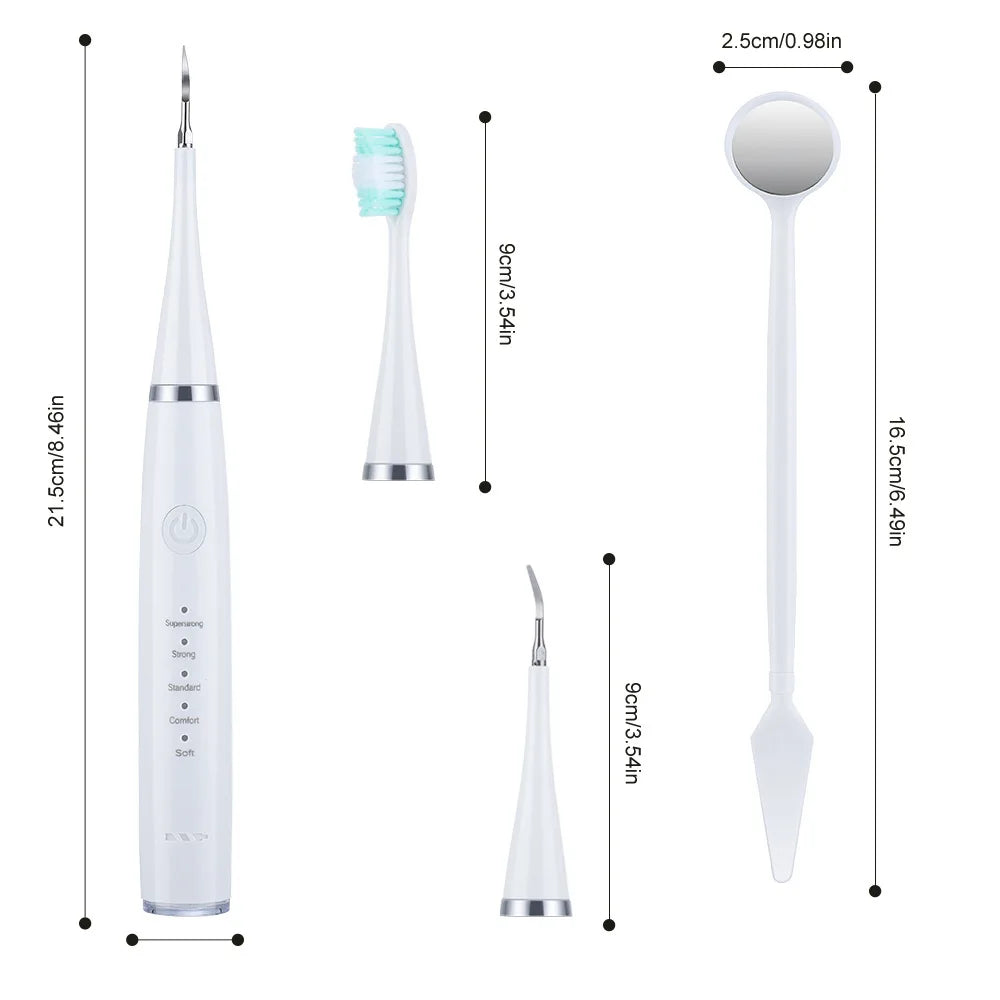 Experience total oral care with this electric toothbrush set—featuring six functions for efficient tartar removal and a healthier smile!