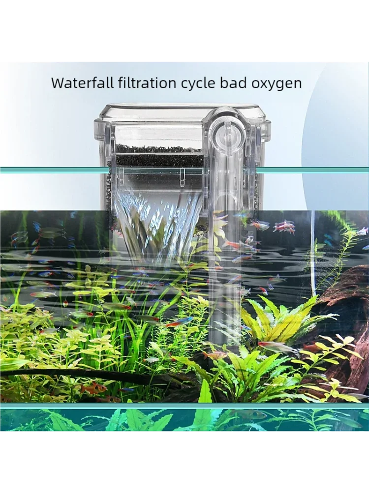 New Suspended Filter For Fish Tanks, Mini Filter, USB, 2.5W, 250H/L Suitable For Fish Tanks Below 30cm, Aquariums