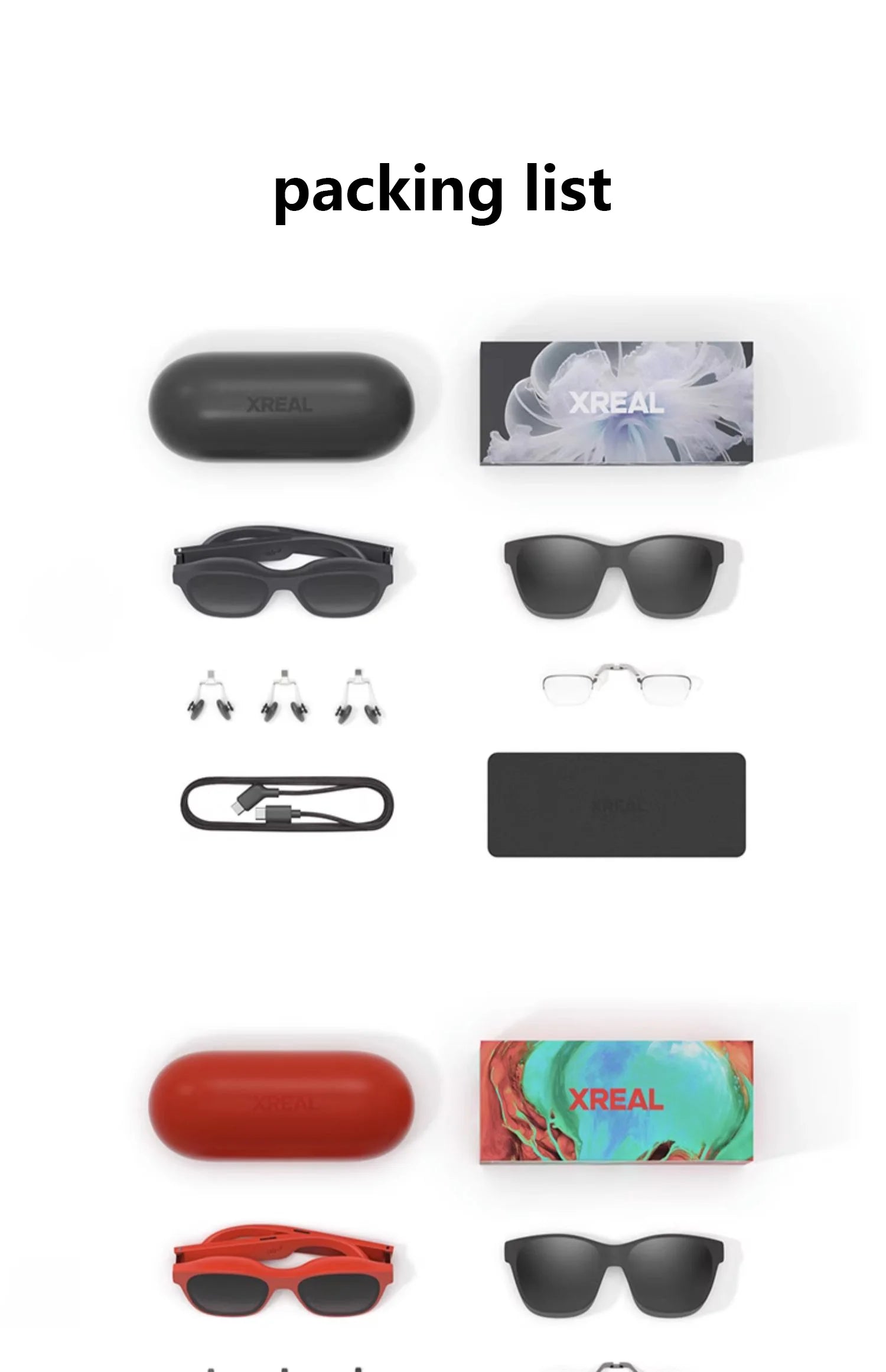 Original XREAL Air 2 Smart AR Glasses 130 Inch Micro OLED Big Screen 120Hz 1080P View for Phone Computer Not VR Virtual Reality
