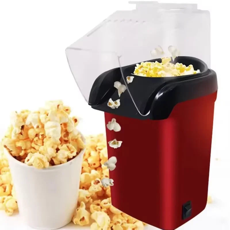 Indulge in quick and tasty snacks at home with this premium electric popcorn maker. The mini hot air corn popper features fast heating and a stylish design, making it perfect for convenient and delicious popcorn treats!