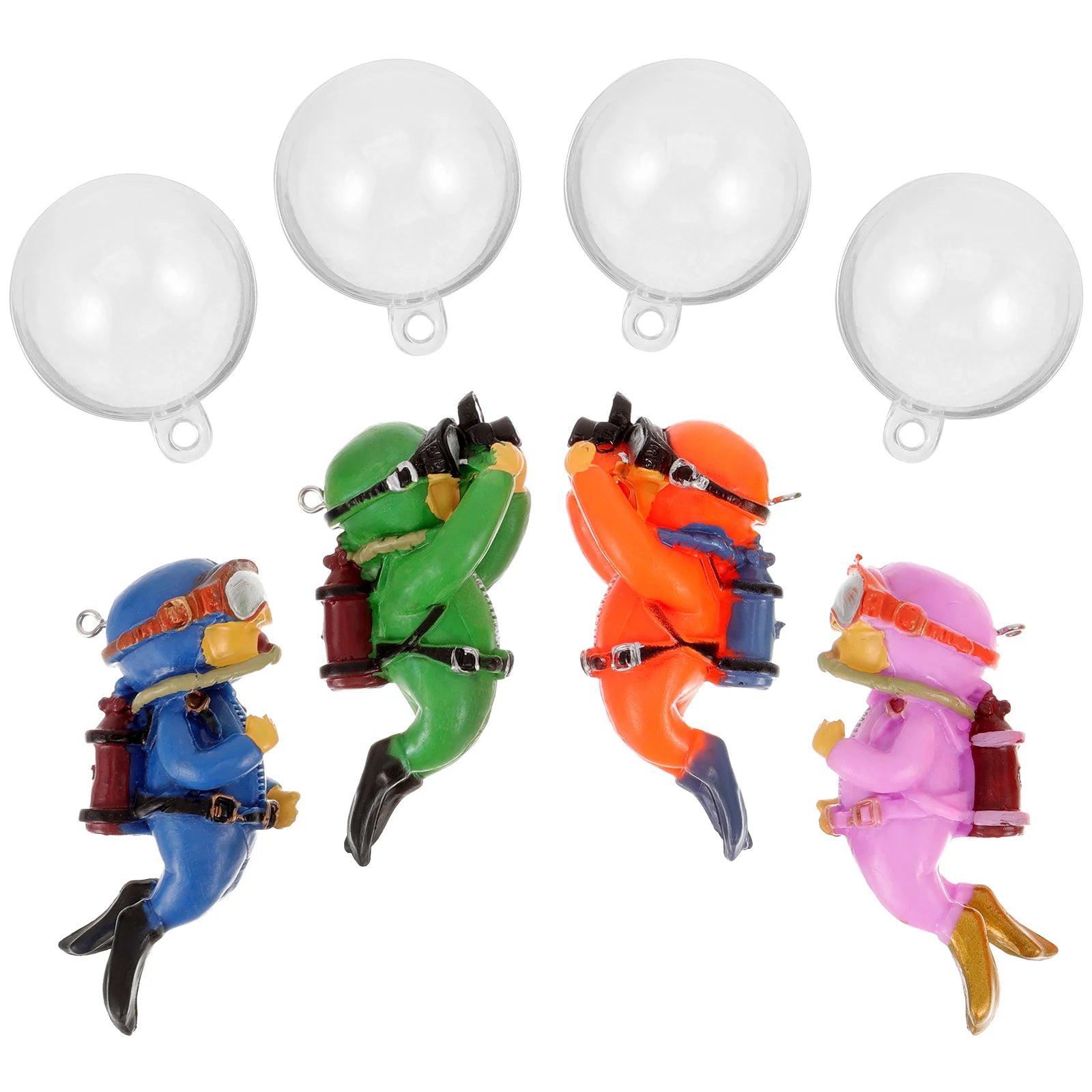 Fish tank Decoration Creative Floating Ornaments Small Figurines Complete Set Diver Blue Guy Underwater Scenery Bottom Figurines