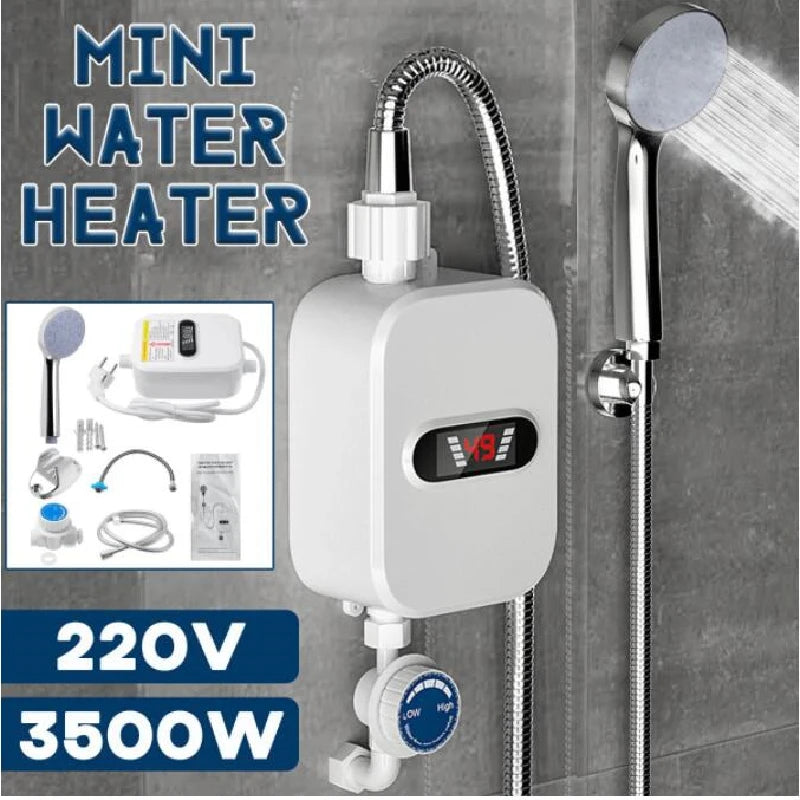 EU/US Plug 3500W Electric Thankless Mini Instant Hot Water Heater 220/110V bathroom Faucet Tap Heating 3 Seconds Instant Heating