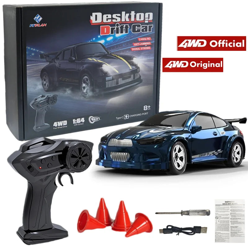 4WD RC Drift Car 1:43 Remote Control Cars Truck 4x4 Racing Drifting 2.4G Radio Mini Vehicle Model Toy Gift for Adults Kids Boys
