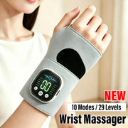 NEW EMS Electric Hand Wrist Massager Vibration Massage Relieve Hand Muscle Fatigue USB Rechargeable Wrist Brace Wrap Hand Belt