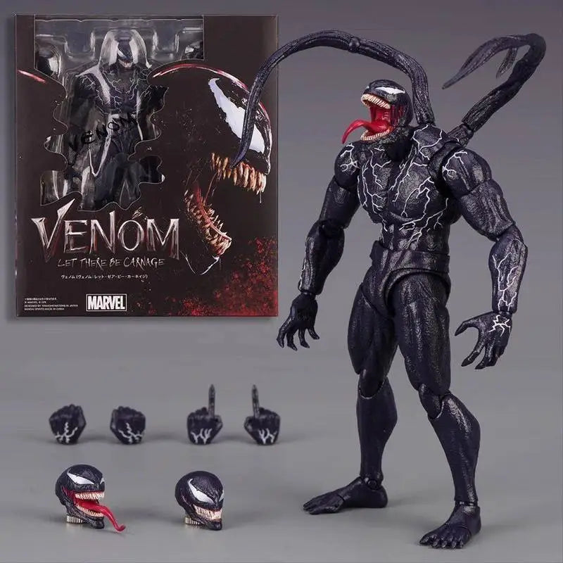20CM SHF Anti-Venom Symbiote KO Articulated Action Figure Desktop ornament decoration Anime Fans Collectible Model Kit Toys Gift