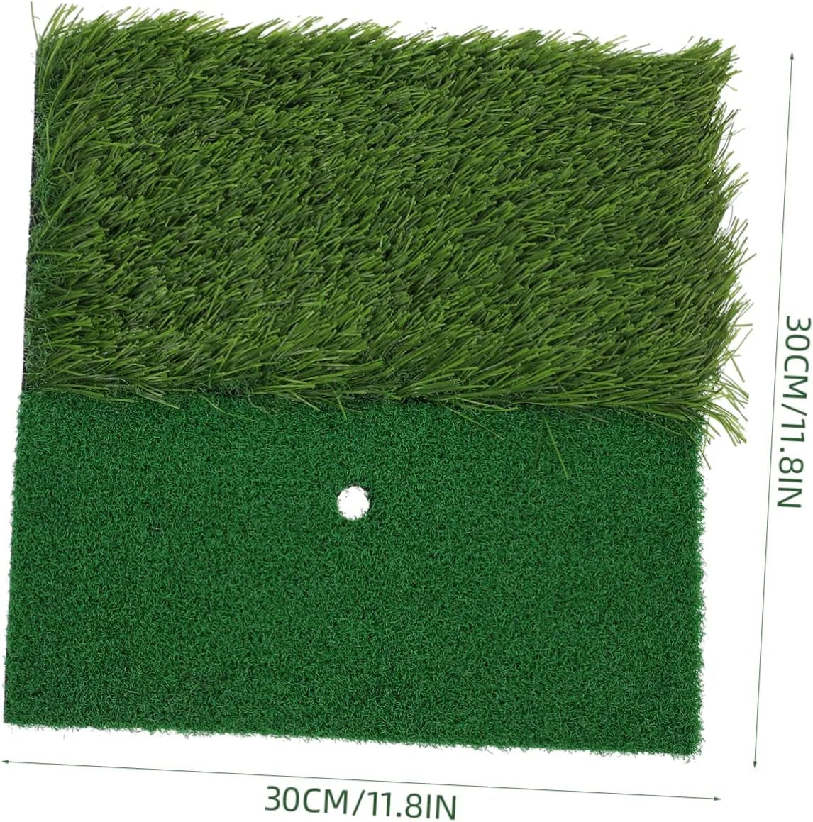 Golf Hitting Mat Artificial Turf Golf Practice Mat with Tee Hole Portable for Training Swing & Chipping in Backyard, Garage, Bas
