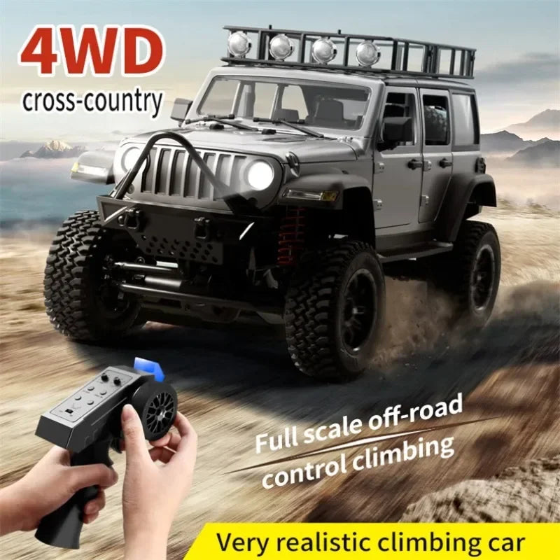 MN128 RC Crawler 1/12 Full Scale 4x4 2.4G Climbing Buggy Vehicle with LED Light 4WD Off-road Remote Control Cars Model Toys