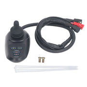 Enhance mobility with this electric wheelchair controller featuring smooth EABS braking, easy speed adjustment, and a responsive joystick for precise maneuvering and safe parking!
