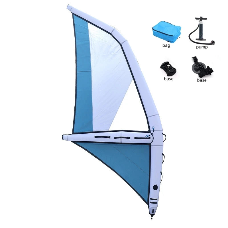 Inflatable Surfing Paddle Board with Handheld Wind Sails Kite Boards for Water Sliding Wind Wings Surfing Gear