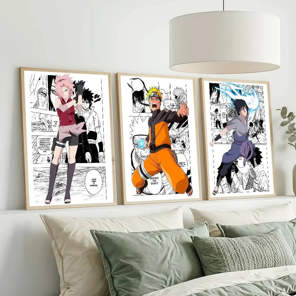 N-NARUTO cool Anime Posters Dormitory Decorations Bedroom And Living Room Wall Murals Souvenirs
