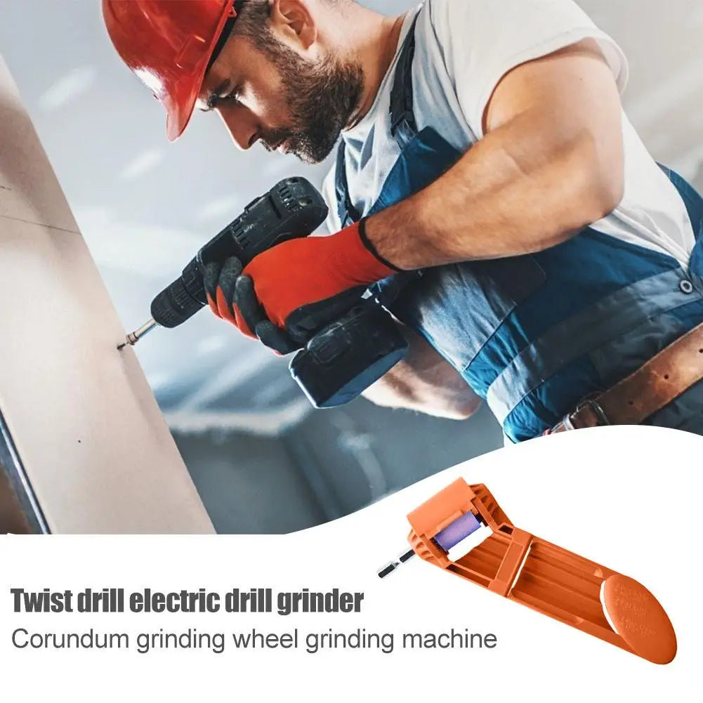 Portable Drill Bit Sharpener Corundum Grinding Wheel Tool Corundum Resisting Drill Polishing Grinder Wheel Tool 2.0-12.5mm Drill