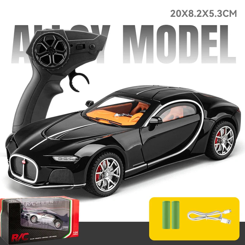 1:24 Atlantic RC Car Supercar Alloy Metal Diecast Model Car Remote Control Cars Home Trendy & Desktop Display Ornaments Birthday