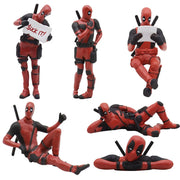Anime Deadpool Action Figure Car Interior Decoration Toy Pendant Car Accessories Model Mini Doll Figurine Kids Toys Gift