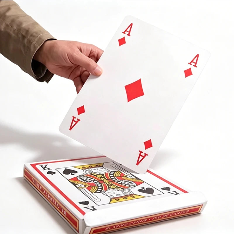 Giant Playing Cards Jumbo Oversized Novelty Gifts Carnival Birthday Wedding Night Party Company Team Building Games Prop