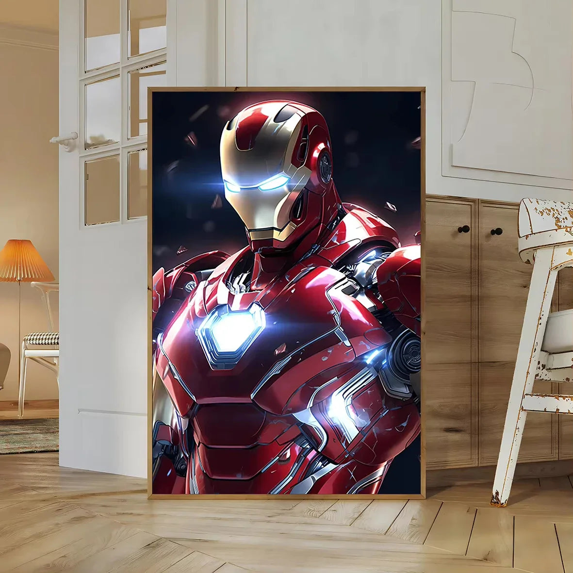 1PC frameless, Paintings Avengers Poster Print Marvel Movie Figures Decor Iron Man Wall Art Canvas Painting Superhero Kid