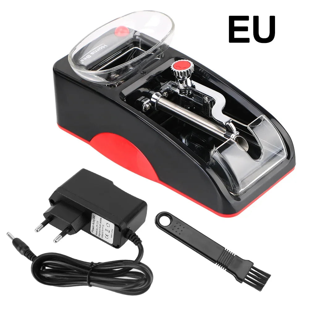 1PC Cigarette Rolling Machine Tobacco Roller Smoking Accessories EU US Plug DIY Injector Maker Smoking Tool Electric Automatic