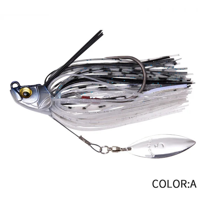 13.5G Spinner Bait Bass Jig Chatter Bait Fishing Lure Chatterbait Fishing Kit Wobblers for Bass Fishing Tackle Fishing Spoon