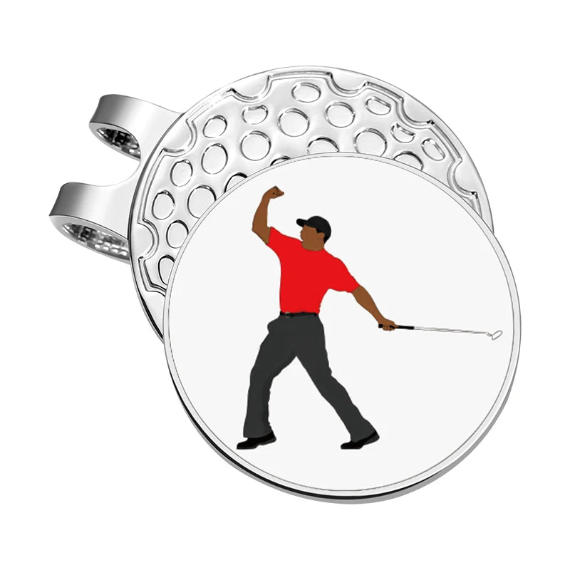 Creative Funny Magnetic Golf Ball Marker Hat Clip Wholesale Baseball Cap Decorative Studs Clips Golf Supplies