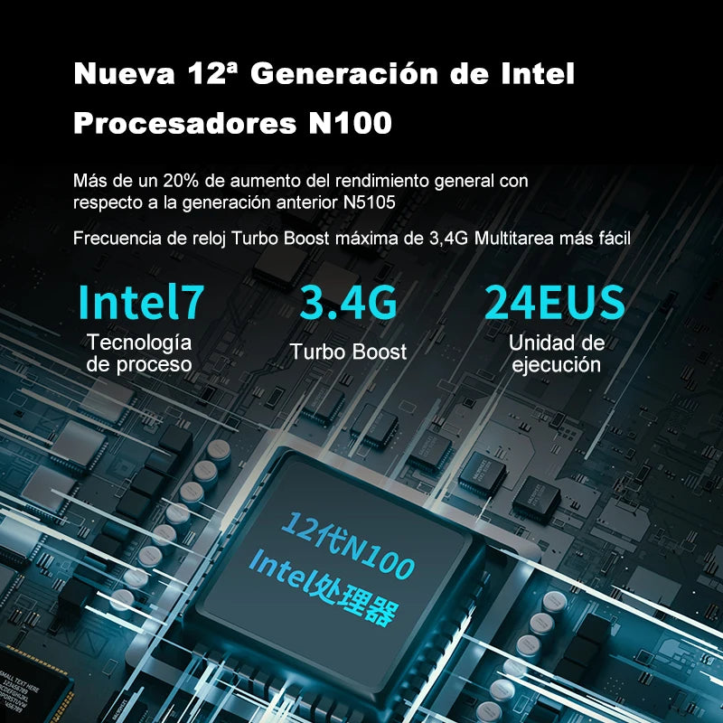 Experience powerful performance with this Intel N100 mini PC—quad-core processor with Turbo Boost up to 3.4GHz, 8GB LPDDR5 RAM, 256GB storage, 4800Hz dual RJ45 LAN with firewall, Windows 11, and 4K support for smooth multitasking and secure networking!