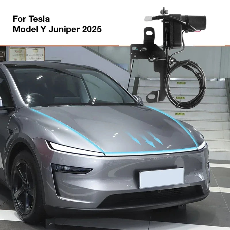 For Tesla Model Y 2025 2026 Electric Suction Soft Close Power Frunk Automatic Hood Upgrade Easy Install Enhanced Convenience