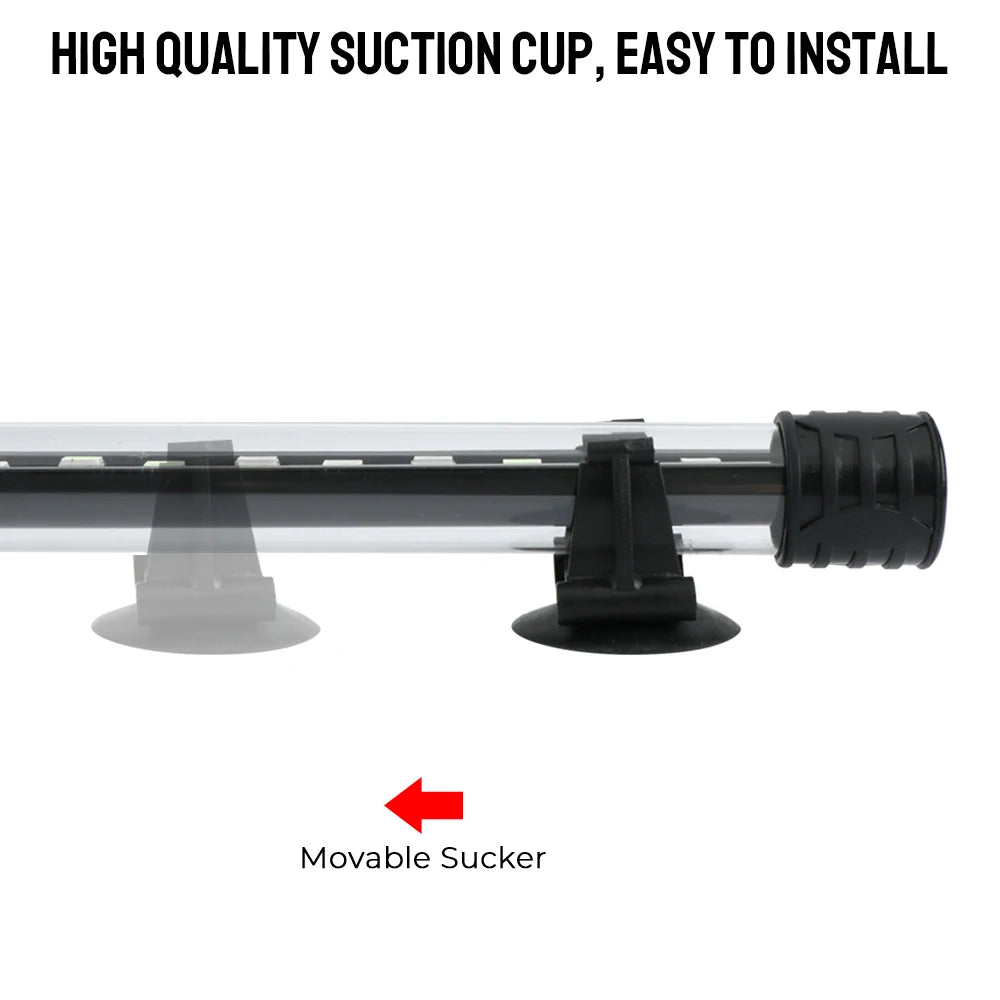 Fish Tank Light Bar Underwater RGB EU Plug AC 90~260V Aquarium Submersible Lamp Waterproof 28/38/48cm