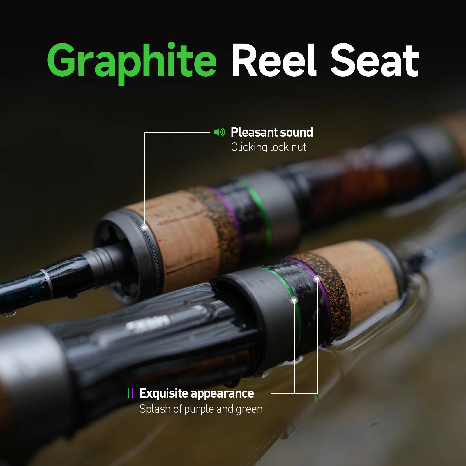 HANDING BFS Fishing Rod Carbon Fishing Rod Lure Weight 1-8g FUJI® O+A Guide Rings UL/L Casting Rod Magic L Micro Cork Handle