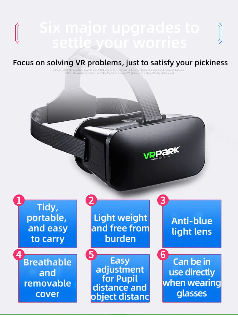 VR Glasses 3D Virtual Reality Headset