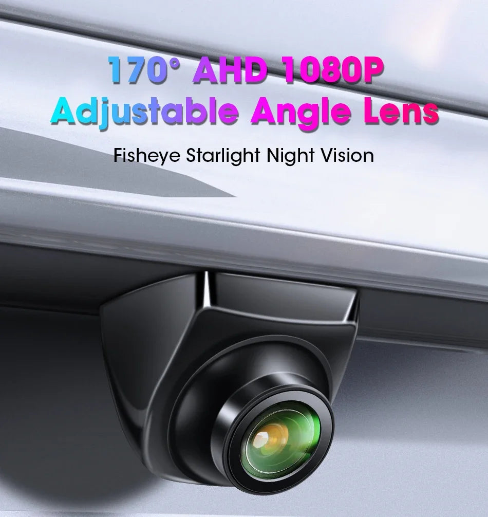 720P Camera AHD Switch CVBS Night Vision IP68 Waterproof 170° Degree Fisheye Golden Lens Full HD Vehicle Backup Rear View Camer