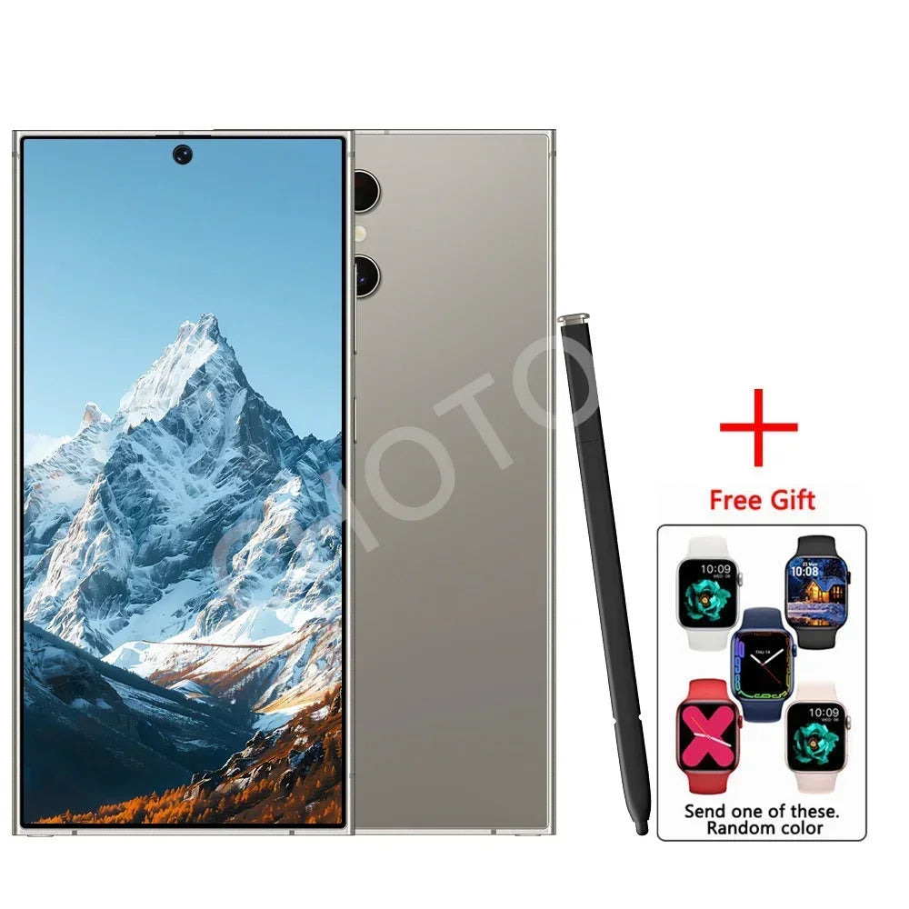 2025 New SMS25 Ultra Case for 7.3inch HD Smartphone 4G 5G Dual Card Android 14 Global Version 7800mAh Battery 108MP