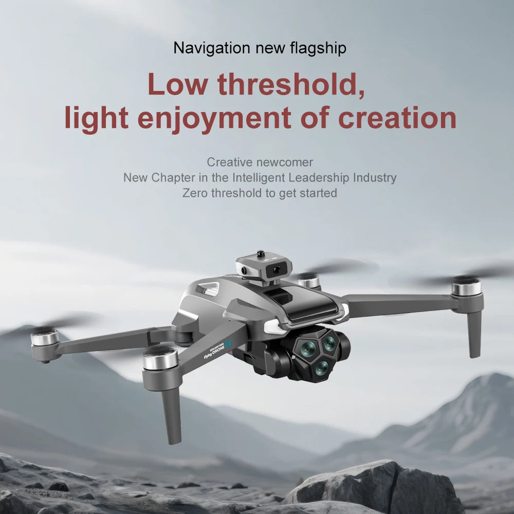 Drone Profesional 4K Dual Camera Brushless Motor Obstacle Avoidance Dron RC Helicopter Foldable Quadcopter