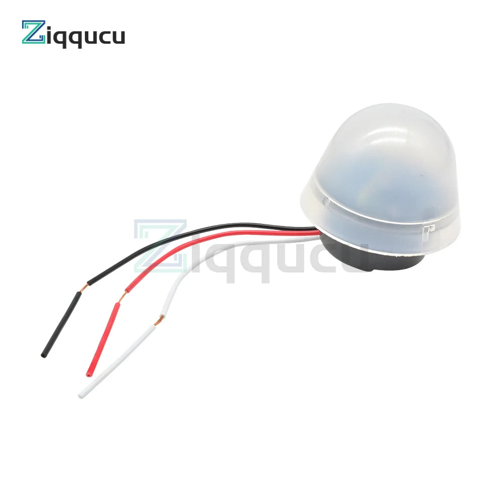 Save energy and light up your nights with this waterproof, sensitive auto photo switch—an easy on/off photocell sensor perfect for street LED lights!