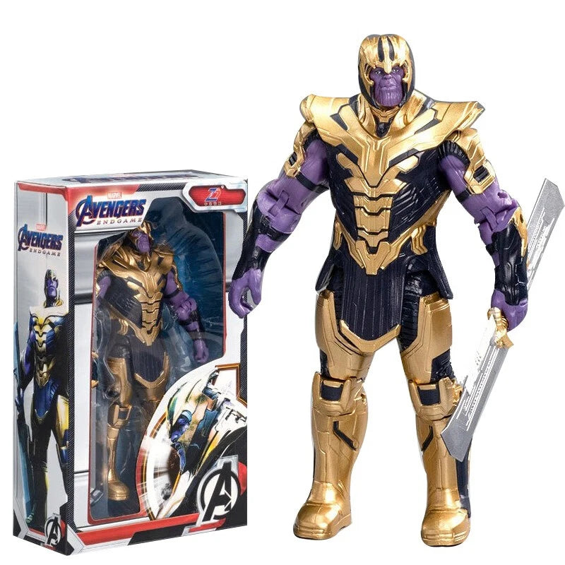 Legend Avengers Figure 18cm Panther Figurine Hulk IronMan Spider Man Gwen Miles Morales Thanos Captain Hero Statue Toy Ornament
