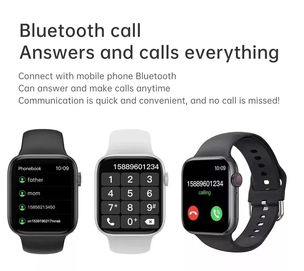 Stay connected and track your health with this stylish smartwatch for men and women—compatible with Android and iOS!
