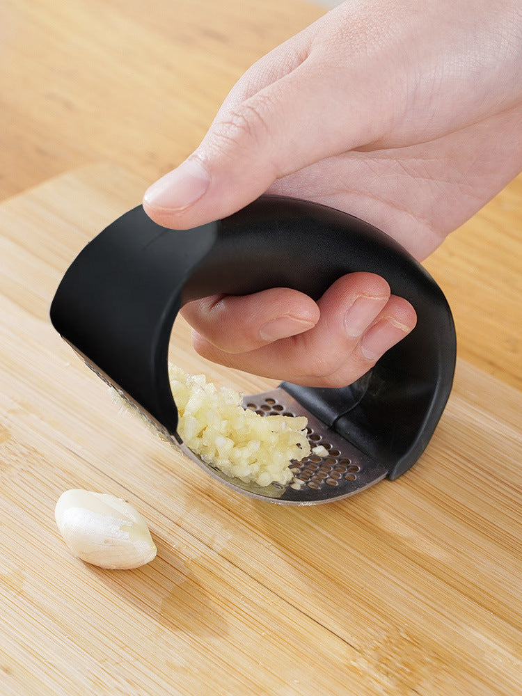 Effortlessly crush anything with this durable stainless steel manual press—easy to use and perfect for adding fresh flavor to your dishes!