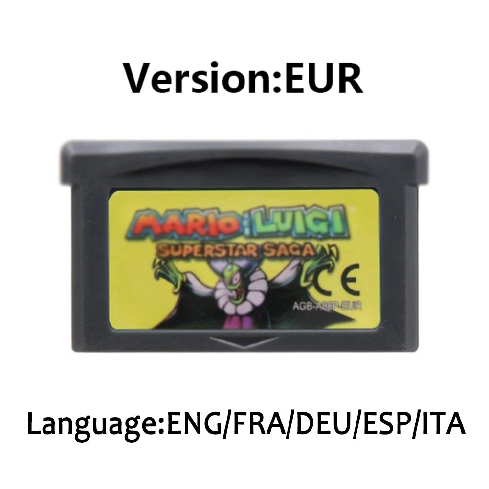 Mario GBA Games cards EUR USA Version