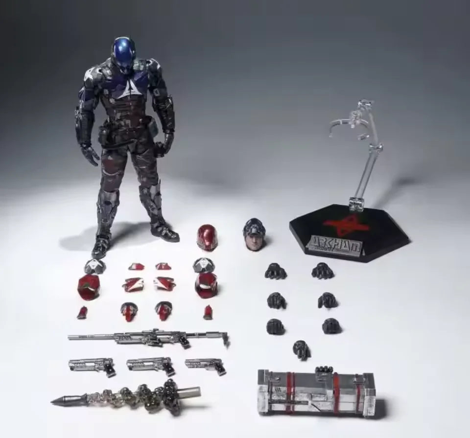 100%Original LPZZ Studio 1/12 Deathstroke Batman Arkham Knight Batsuit V8 04 Batman Movie Action Collection Figures Model Toys