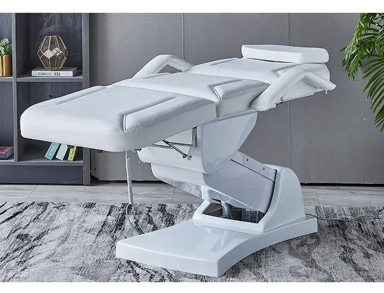 Electric Height Adjustable Massage Table Metal Frame Synthetic Leather Spa Treatment Bed For Beauty Salon Tattoo Studio