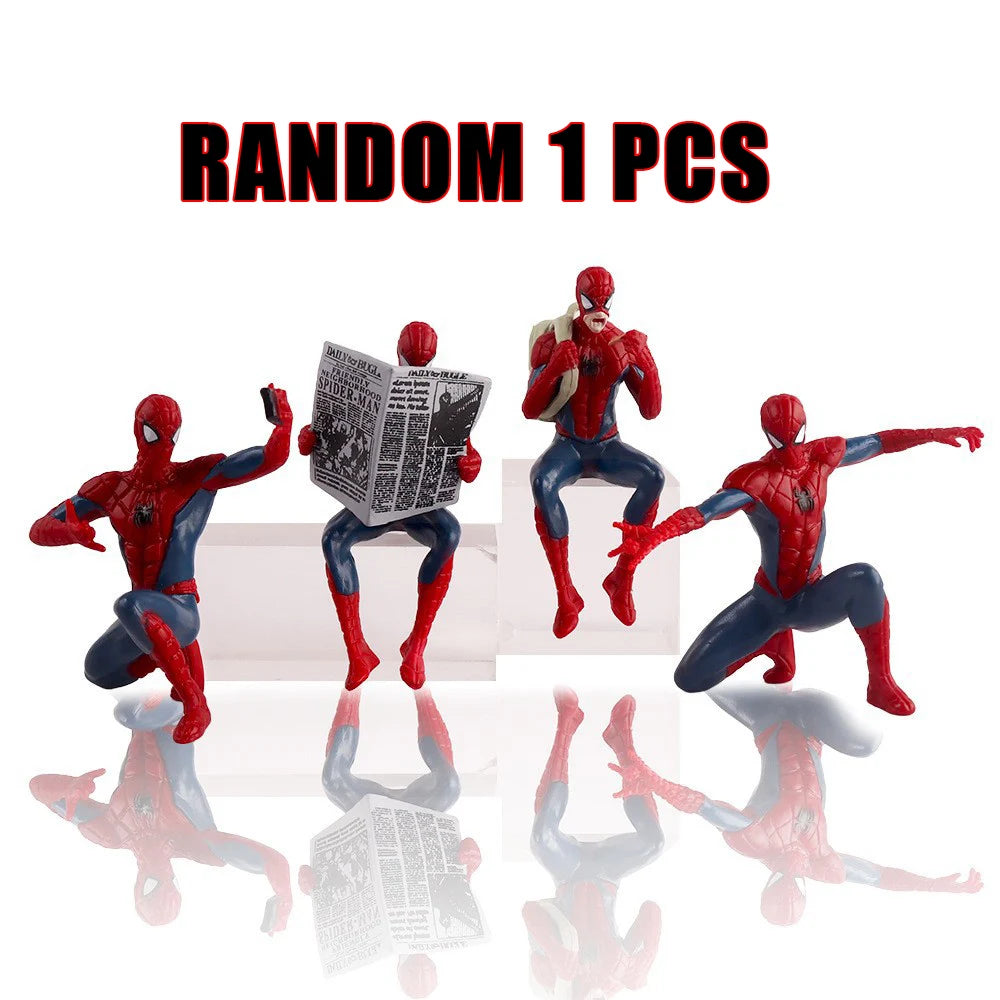 7-9CM HOT New Superhero Action Figure Cartoon Spider Anime Collectible Mini Model Trendy Toy Desk Decoration Birthdays Gift