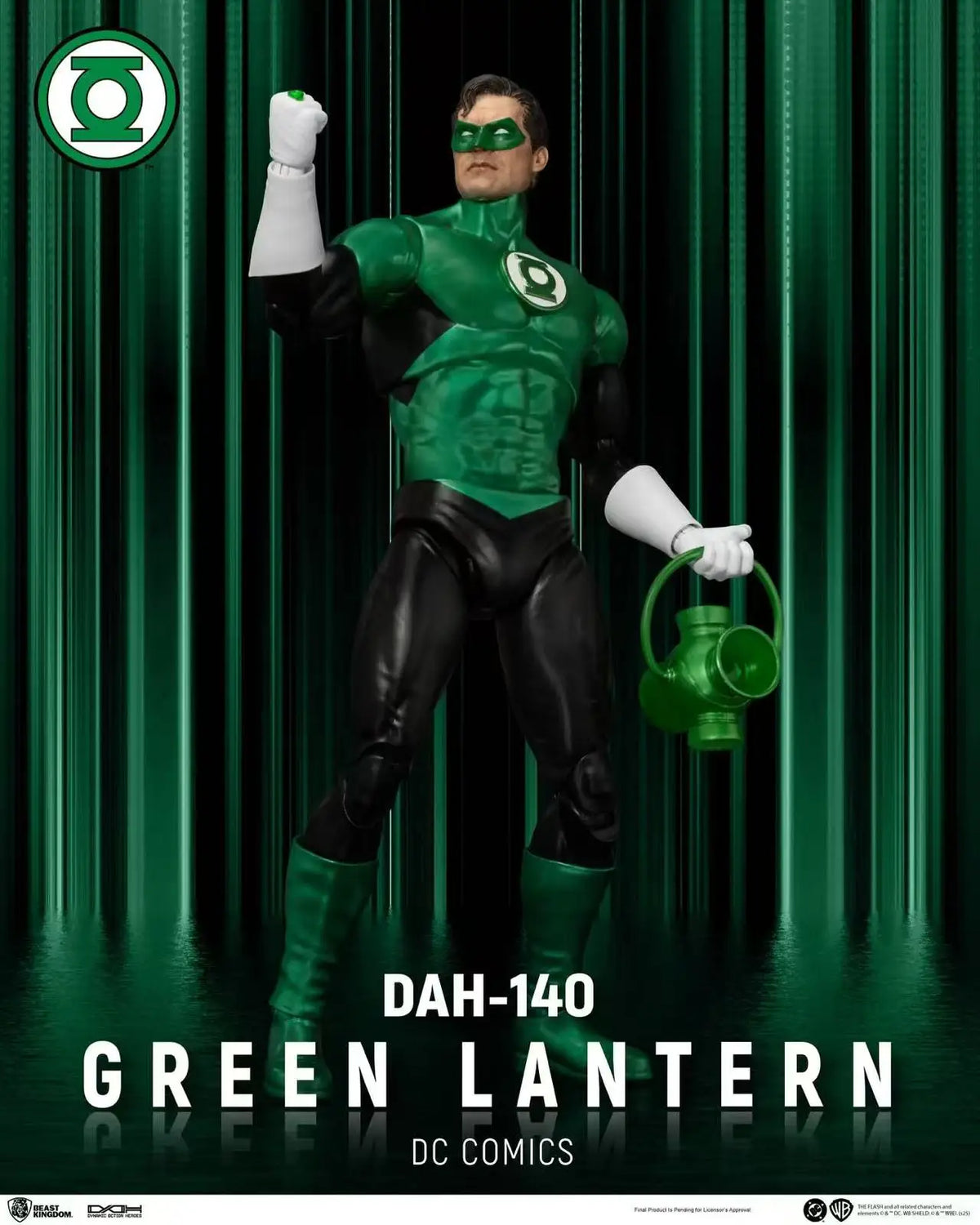 8Inch Original DC Beast Kingdom DAH-140 Green Lantern 141 The Flash 142 Superman 143 Batman Action Figures Collection Gift Toys