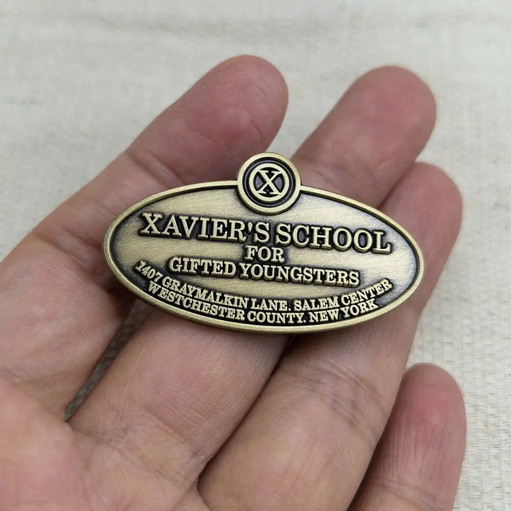 Movie X-Hero Brooch Xavier’s School for Gifted Youngsters Badges Movie-Inspired Metal Enamel Pin Fan Collectible Gift Decoration