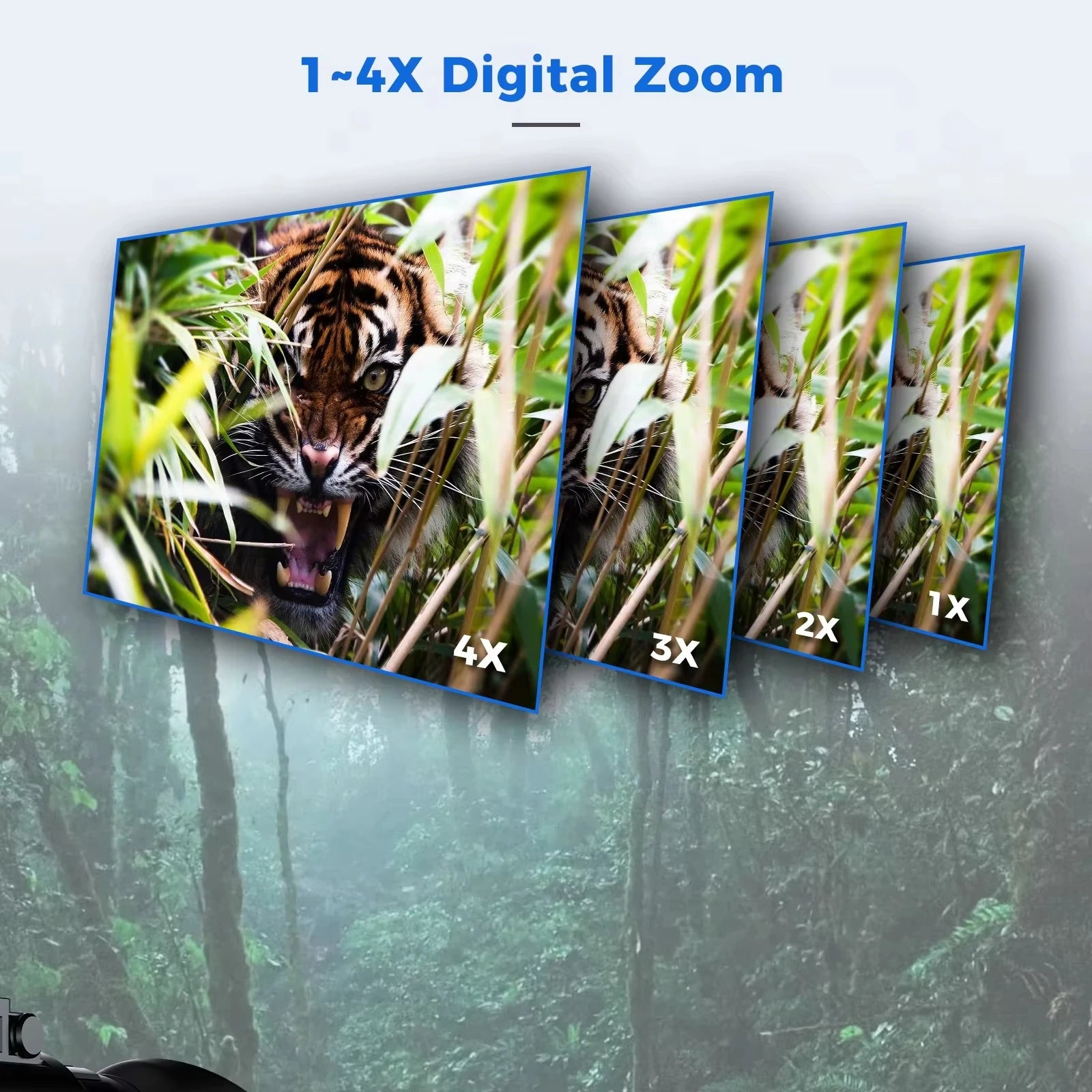 GOYOJO GNG2K Night Vision Monocular - 2K( 2688x1520) / 60Hz Refresh Digital Night Vision Goggles, Helmet Mountable, Stealth Infrared 940nm NVG with 0.0001 Lux Sensor, 4 Color Modes for Tactical/Hunting/Camping