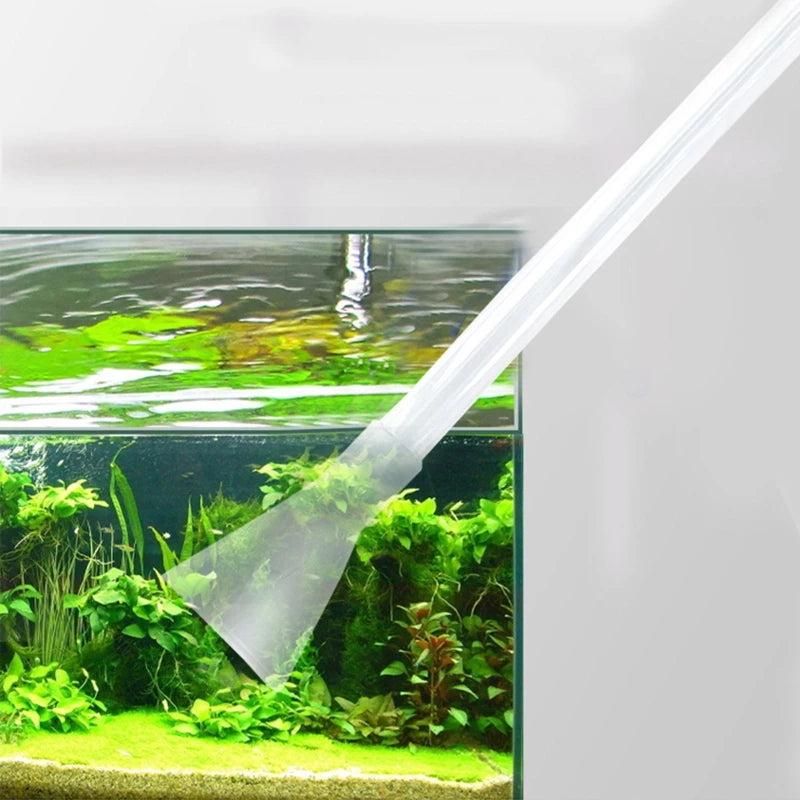 Aquarium Water Changer Siphon Fish for Tank Mini Gravels Vacuum Cleaner with Water Hose for Small Fish Betta for Tan