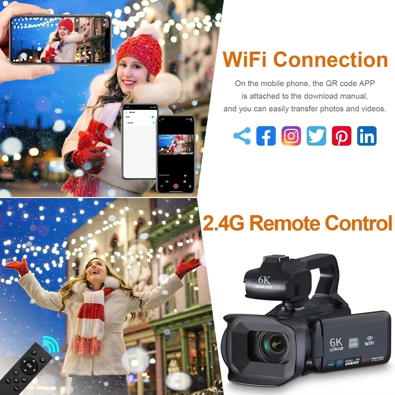 4K Professional Camcorder