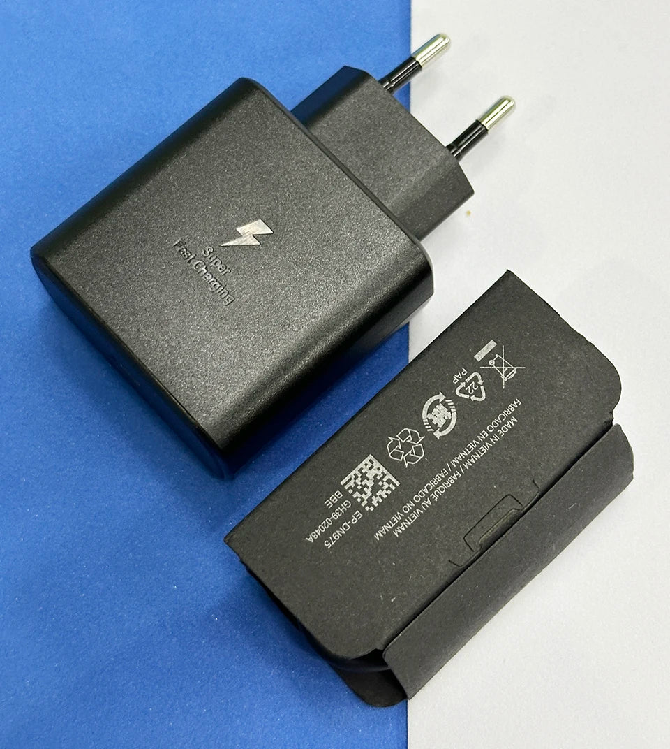 45w Samsung Charger Usb Type C Pd 45 W Super Fast Charging 2.0 Chargeur Cable Galaxy S24 S23+ S22 S21 Ultra Note 20 10 Tab S9